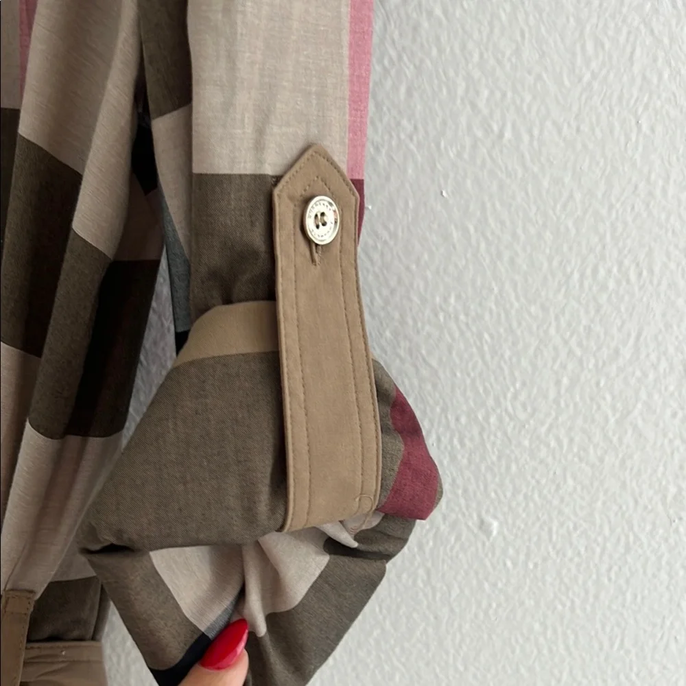 Burberry Women's Plaid Dress - Brown and Black - Picture 6 of 13